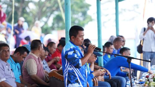 Wandi Jarbat, Panpel BSC II 2023, menyampaikan laporan 